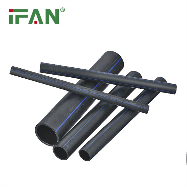 Tubería de agua HDPE negra