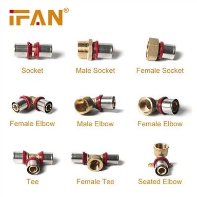 Accesorio de prensa Pex de latón