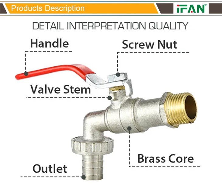 IFAN Brass Bibcock