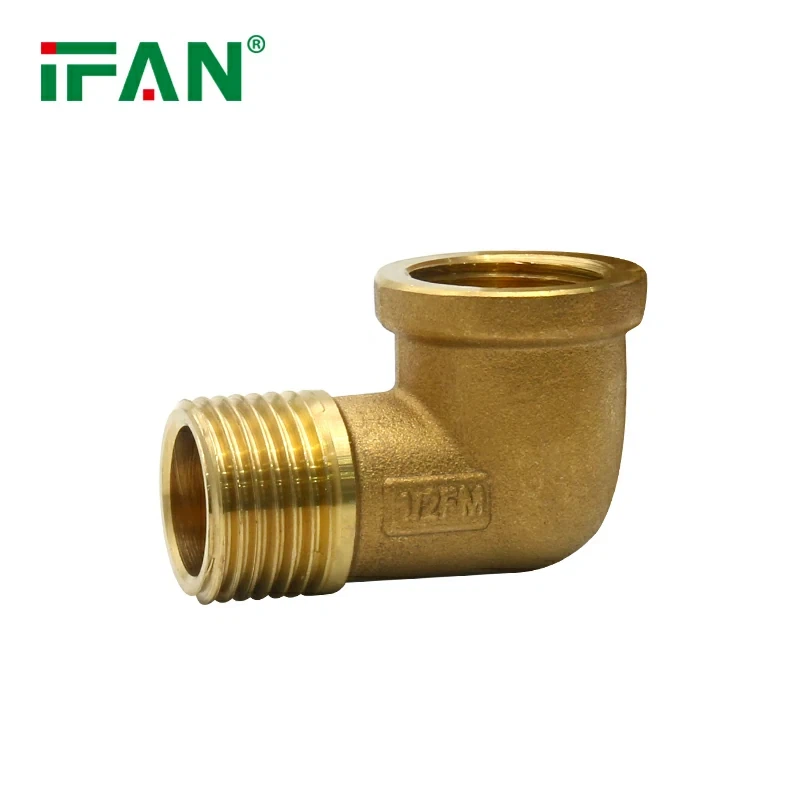 Codo macho con conector de latón IFAN