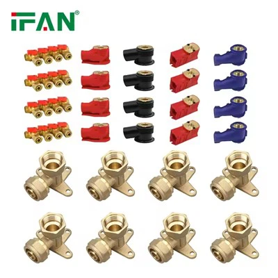 Accesorios de compresión de latón para tubos PEX